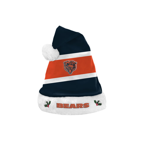 Chicago Bears Embroidered Colorblock Santa Hat