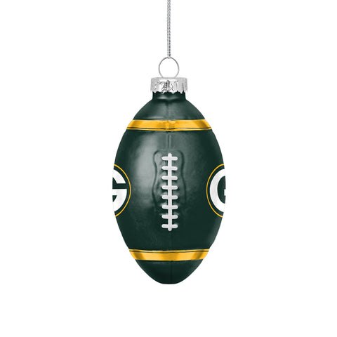 Green Bay Packers Blown Glass Team Ball Ornament