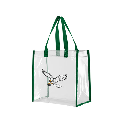 Philadelphia Eagles Retro Pvc Clear Reusable Bag - Kelly Green
