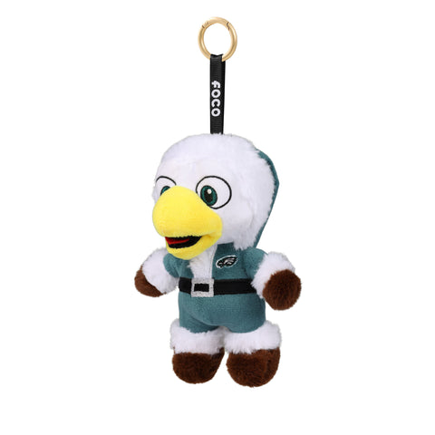 Philadelphia Eagles 6" Plush Santa Backpack Clip Keychain - Swoop