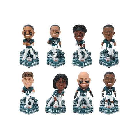 Philadelphia Eagles Super Bowl LIX Champions Mini Bobble Boxed Set