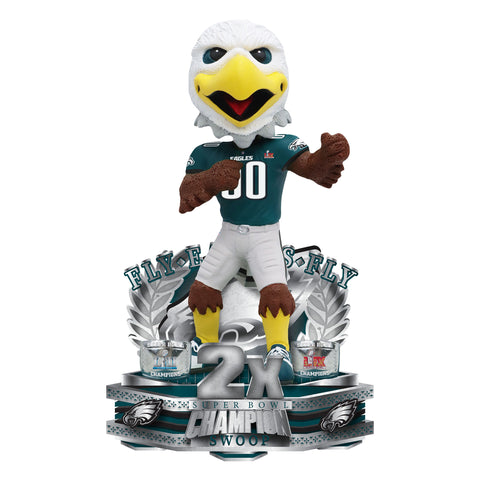 Swoop Philadelphia Eagles 2X Super Bowl Champions Mascot Bobblehead