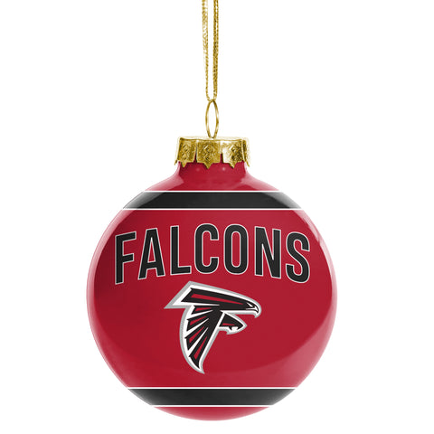 Atlanta Falcons Glass Ball Ornament