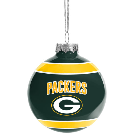 Green Bay Packers Glass Ball Ornament