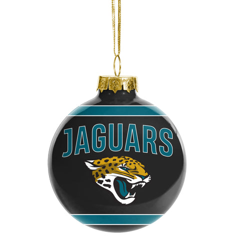 Jacksonville Jaguars Glass Ball Ornament