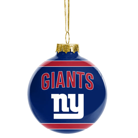 New York Giants Glass Ball Ornament