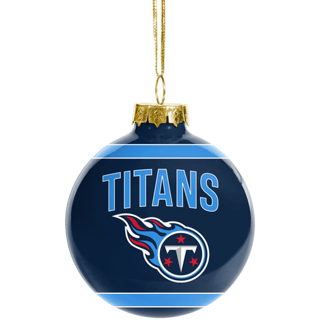 Tennessee Titans Glass Ball Ornament