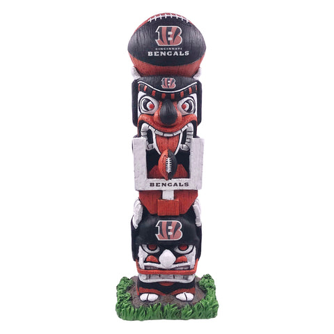 Cincinnati Bengals 16" Tiki Face Totem Pole Figurine