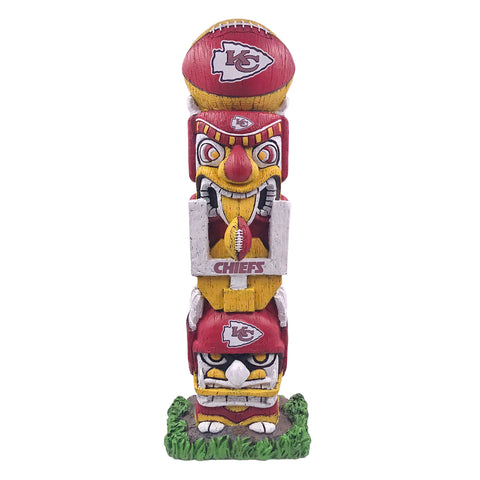Kansas City Chiefs 16" Tiki Face Totem Pole Figurine