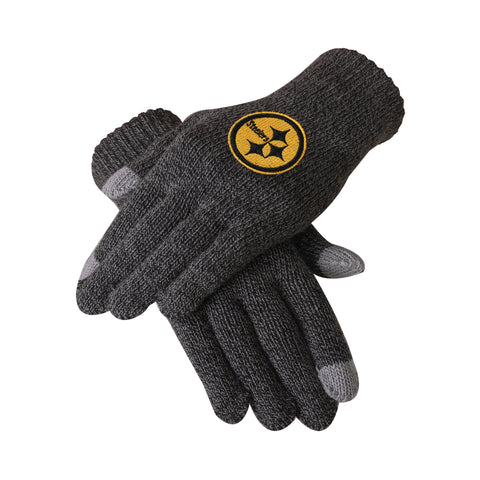 Pittsburgh Steelers Charcoal Gray Knit Glove