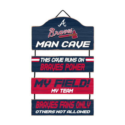 Atlanta Braves Man Cave Dangle Sign