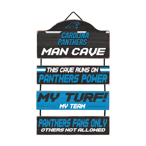 Carolina Panthers Man Cave Dangle Sign