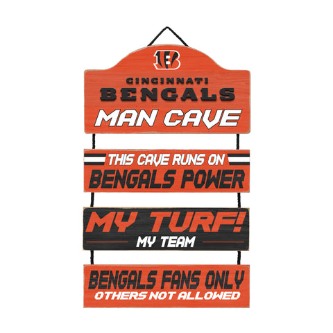 Cincinnati Bengals Man Cave Dangle Sign