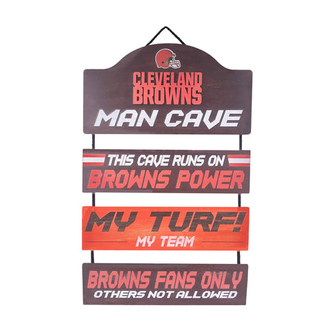 Cleveland Browns Man Cave Dangle Sign