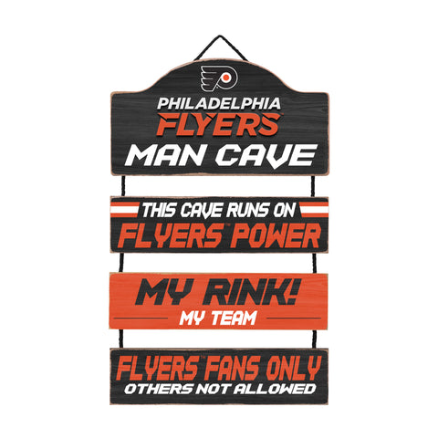 Philadelphia Flyers Man Cave Dangle Sign