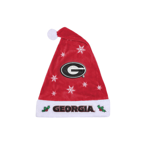 Georgia Bulldogs Embroidered Santa Hat