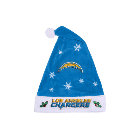 Los Angeles Chargers Embroidered Santa Hat