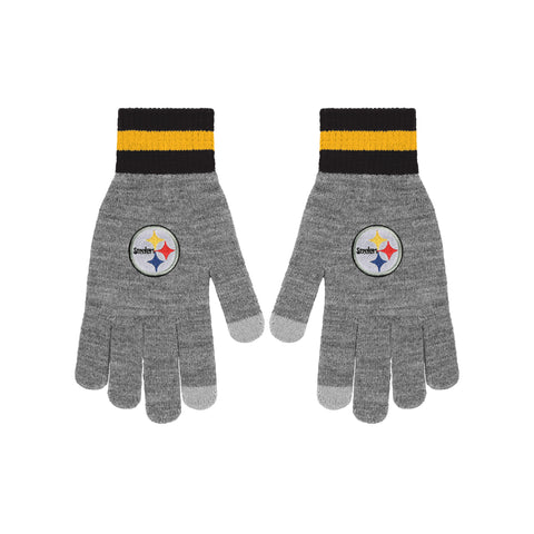 Pittsburgh Steelers Gray Knit Big Logo Glove