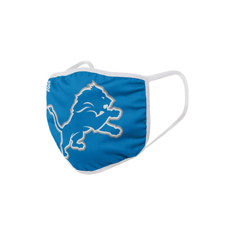 Detroit Lions Solid Big Logo Face Cover Mask