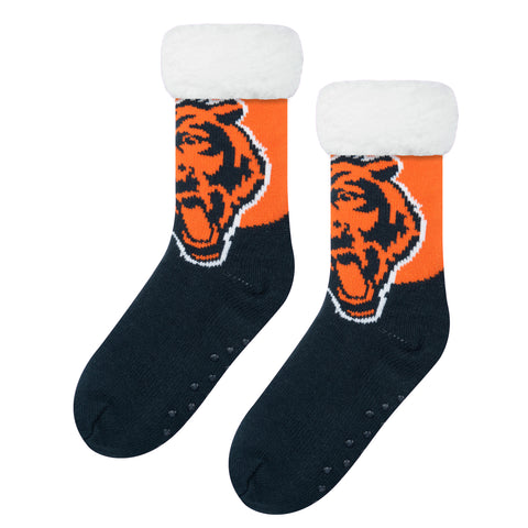 Chicago Bears Colorblock Footy Slipper Socks