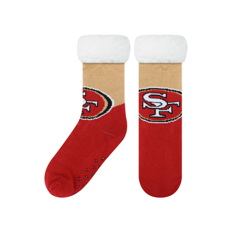 San Francisco 49ers Colorblock Footy Slipper Socks