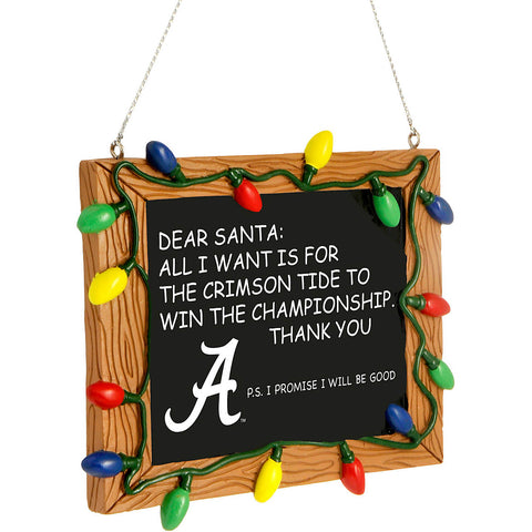 Alabama Crimson Tide Chalkboard Ornament