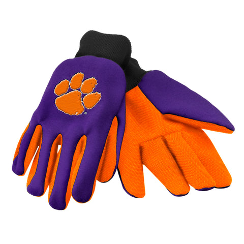 Clemson Tigers Colored Palm Gloves