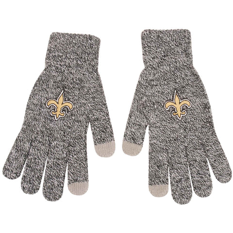 New Orleans Saints Gray Knit Gloves