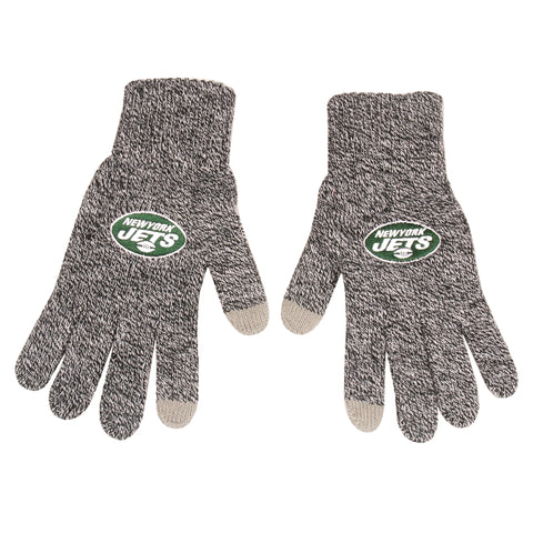 New York Jets Gray Knit Gloves