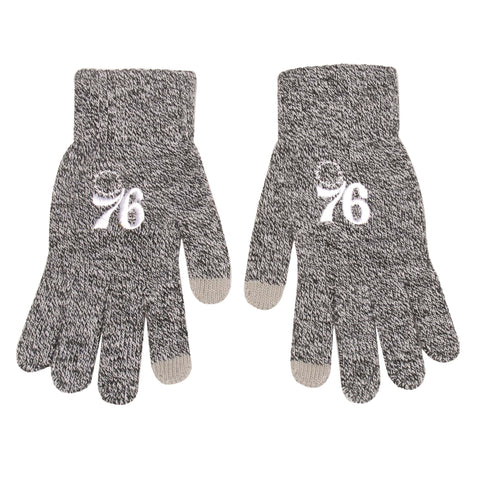 Philadelphia 76ers Gray Knit Gloves