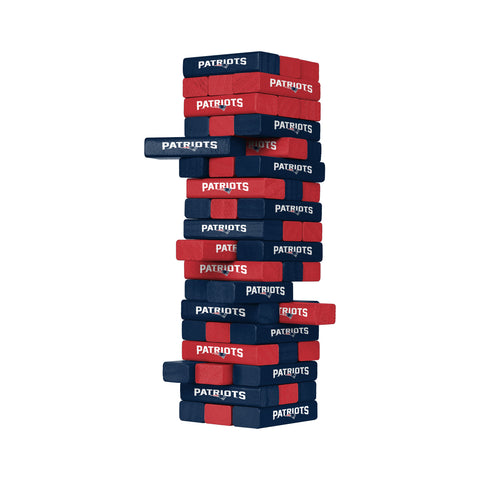 New England Patriots Jenga Stackable Blocks Game