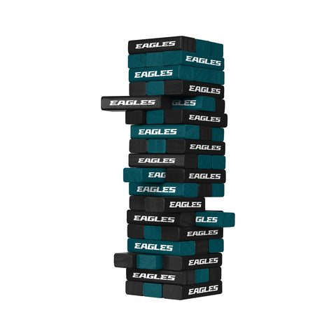 Philadelphia Eagles Jenga Stackable Blocks Game