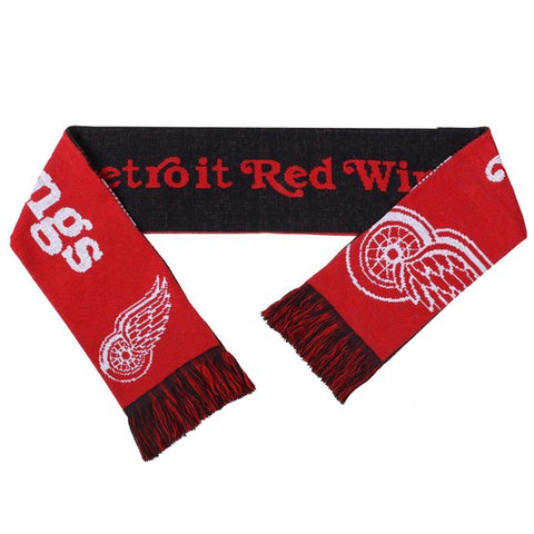 Detroit Red Wings Reversible Split Logo Scarf