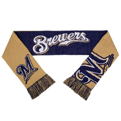 Milwaukee Brewers Reversible Split Logo Scarf