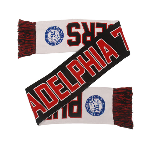 Philadelphia 76ers Reversible Wordmark Scarf