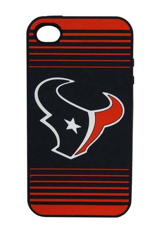 Houston Texans  iPhone 4 Silicone Case with Striped Logo