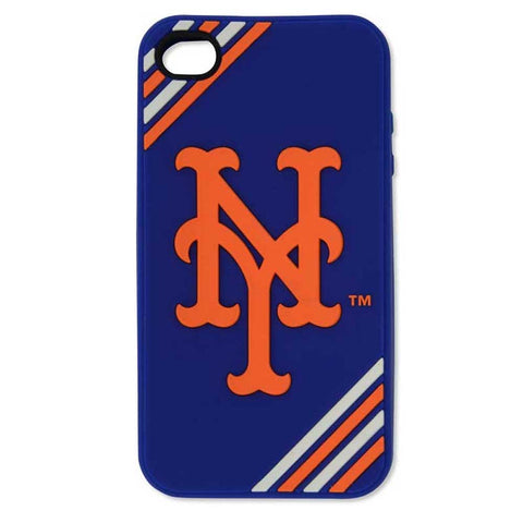 New York Mets iPhone 4 Silicone Case with Striped Logo