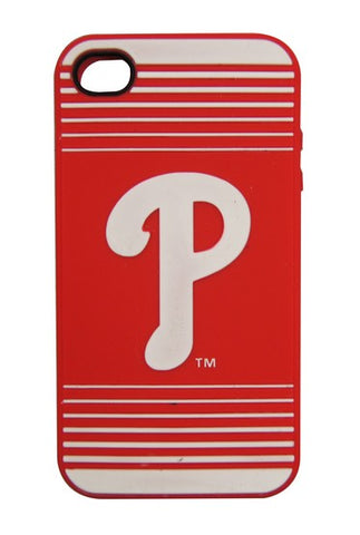 Philadelphia Phillies iPhone 4 Silicone Case with Striped Logo
