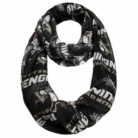Pittsburgh Penguins Team Logo Infinity Scarf