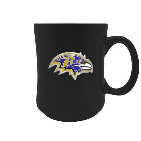 Baltimore Ravens 19oz. Starter Mug - Metal Emblem Logo