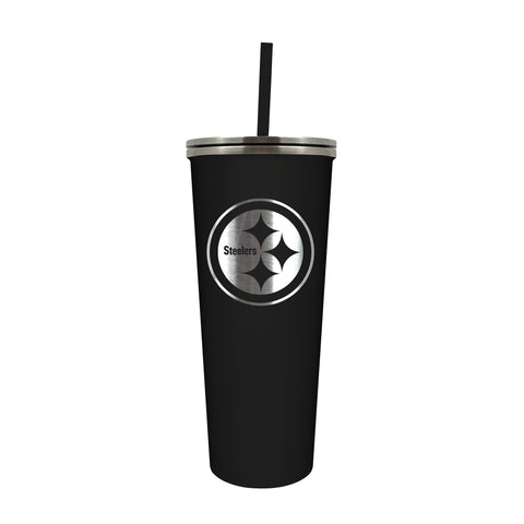 Pittsburgh Steelers 24oz. Skinny Tumbler with Straw
