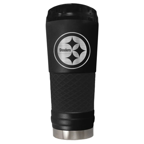 Pittsburgh Steelers "The Draft" 24oz. Stainless Steel Travel Tumbler - Stealth