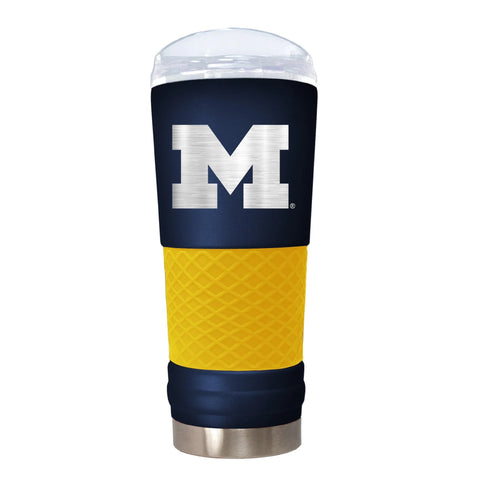 Michigan Wolverines "The Draft" 24oz. Stainless Steel Travel Tumbler