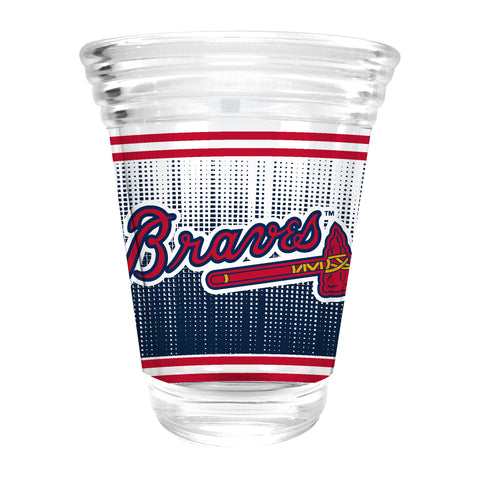 Atlanta Braves 2oz. Round Party Shot Glass