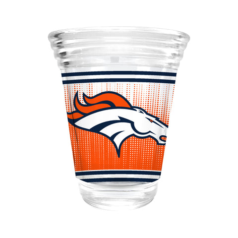 Denver Broncos 2oz. Round Party Shot Glass