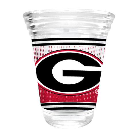 Georgia Bulldogs 2oz. Round Party Shot Glass