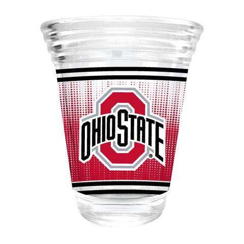 Ohio State Buckeyes 2oz. Round Party Shot Glass