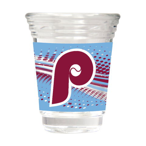Philadelphia Phillies Retro 2oz. Round Party Shot Glass