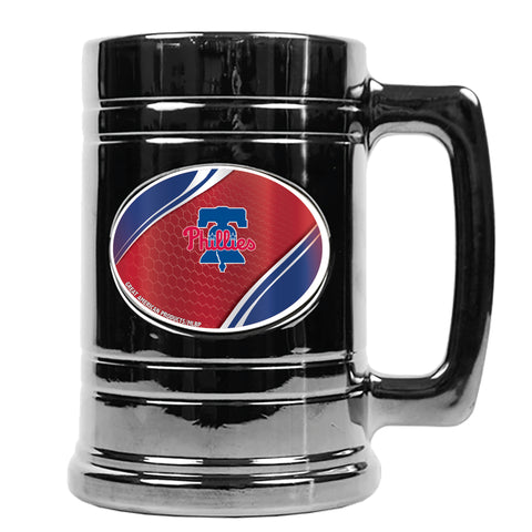 Philadelphia Phillies Metallic Chrome Indent Tankard