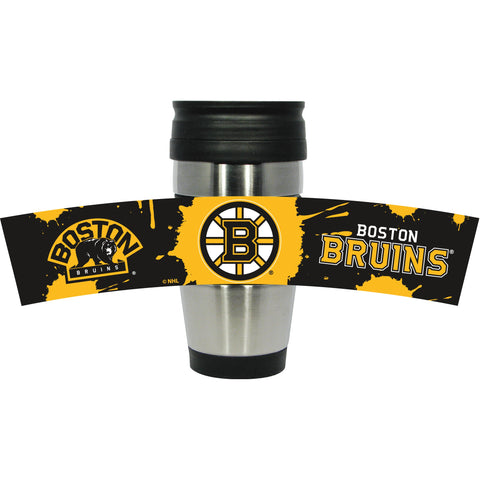 Boston Bruins 15oz PVC Wrap Travel Mug
